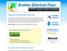Tablet Screenshot of brokenshortcutfixer.com